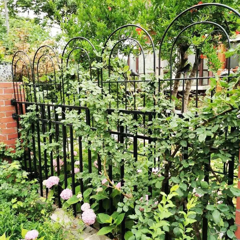 Metal Garden Trellis Fence Anti Rust Climbing Plant Panels Outdoor