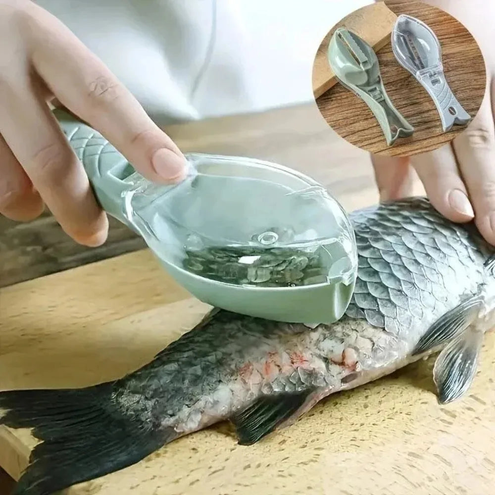 Fish Scale Scraper And Skin Brush Kitchen Tool Multifunctional Gadget
