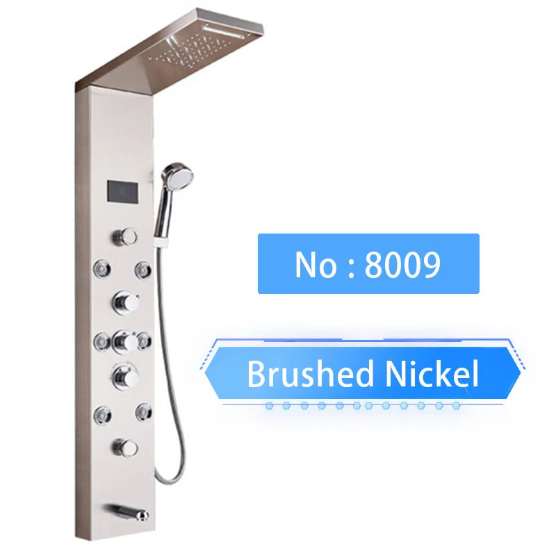 Shinesia Luxury Led Shower Panel Spa Massage Jet System