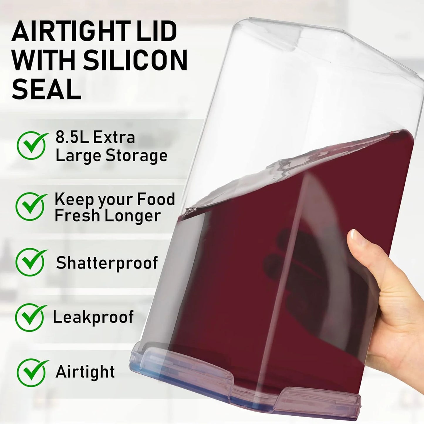 Airtight Food Storage Containers Duo For Pantry Organization