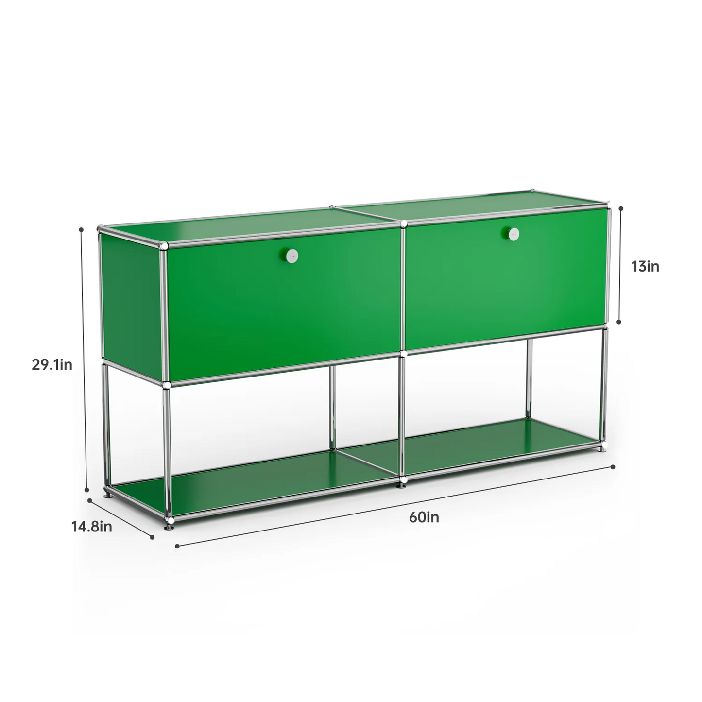 Stainless Steel Storage Cabinet Organizer and TV Stand for Living Room