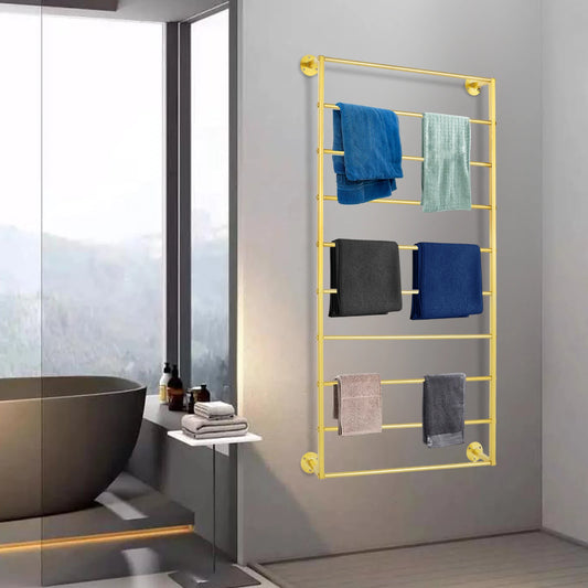 Indoor Wall Mounted Scarf And Towel Display Rack Organizer