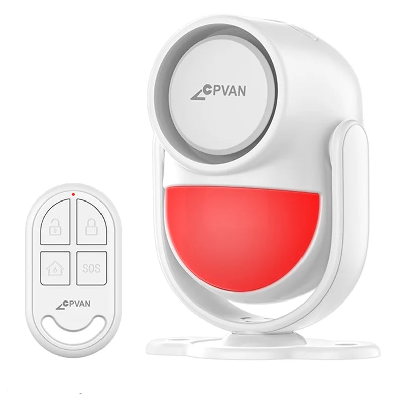 CPVan Wireless 433MHz Infrared Motion Sensor Alarm With Remote Control