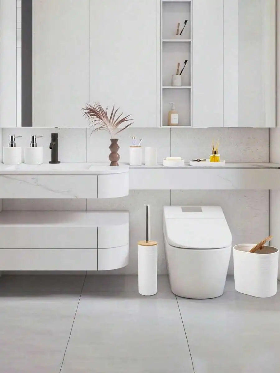 Classic Bathroom Accessories Set With Dispensers And Holders