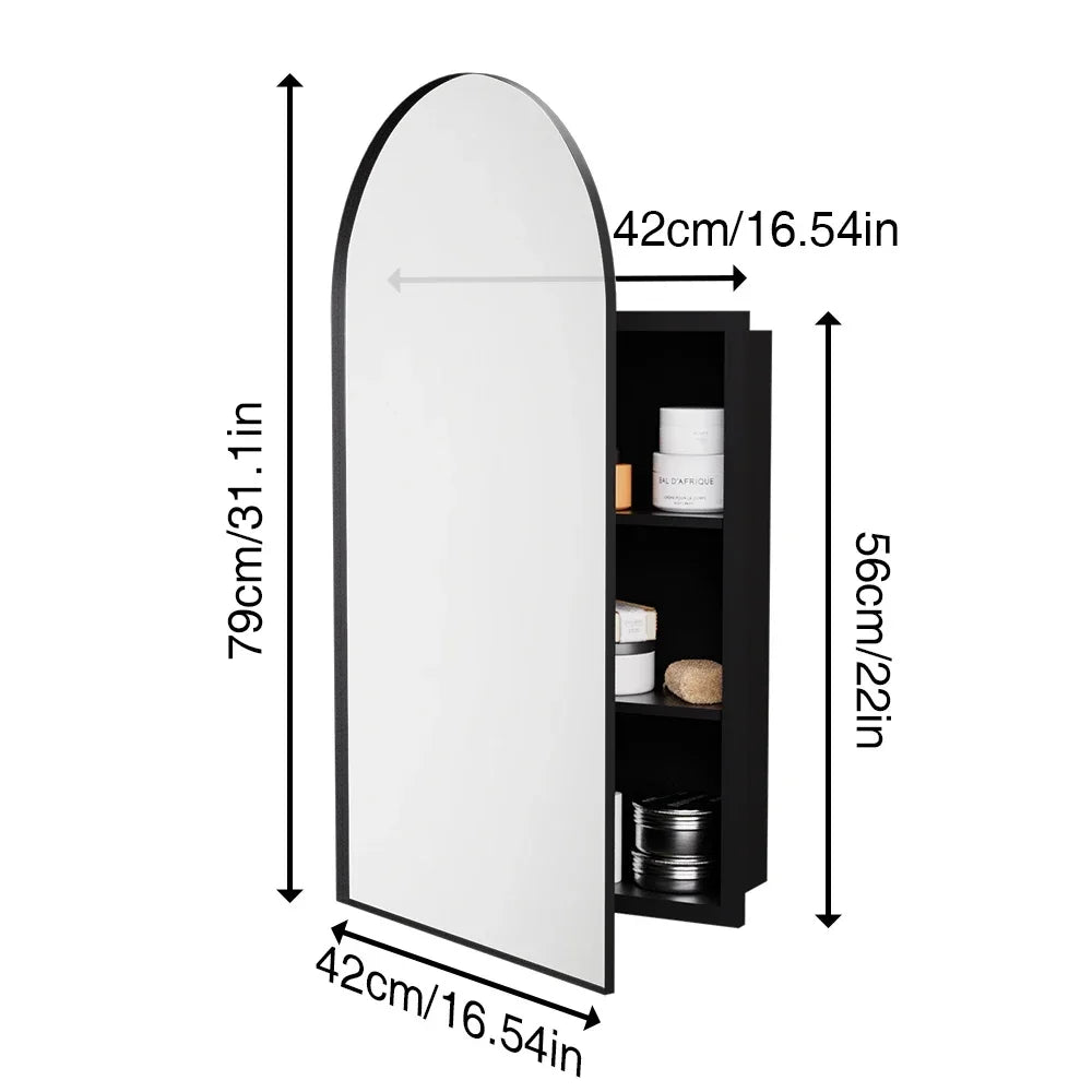 Bathroom Medicine Cabinet With Mirror Wall Mounted Vanity Cabinet