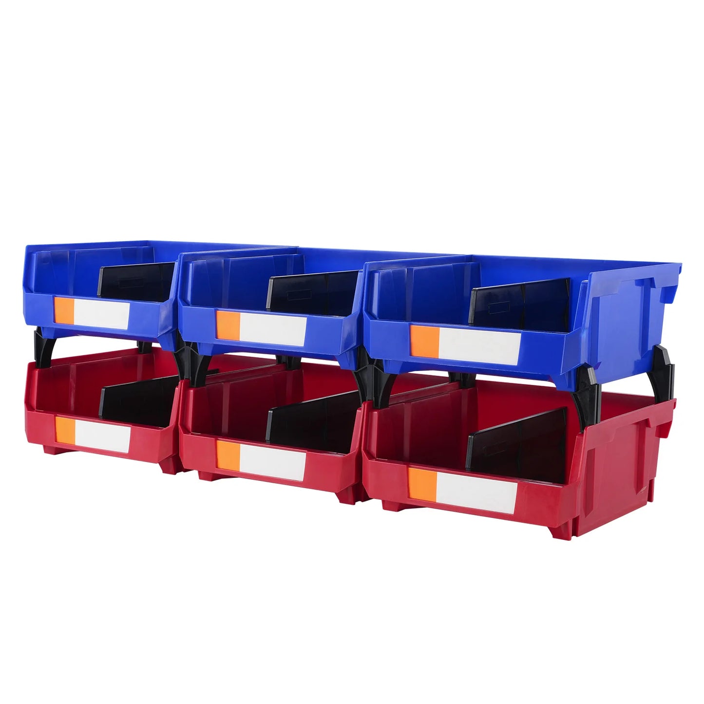 SucceBuy Stackable Storage Bins for Garage Closet Kitchen Office