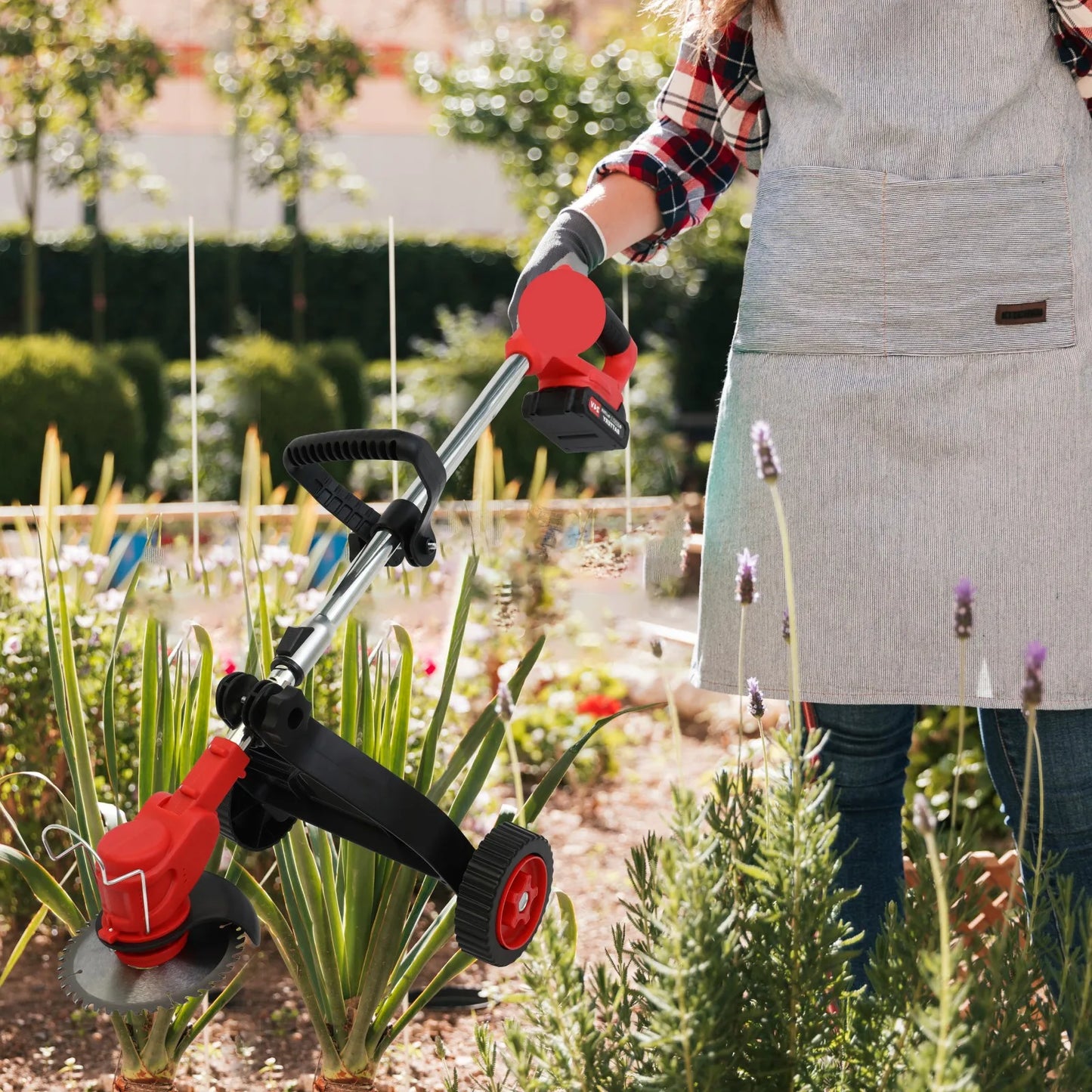Cordless Weed Trimmer Edger 21V Lithium Battery Included With Charger