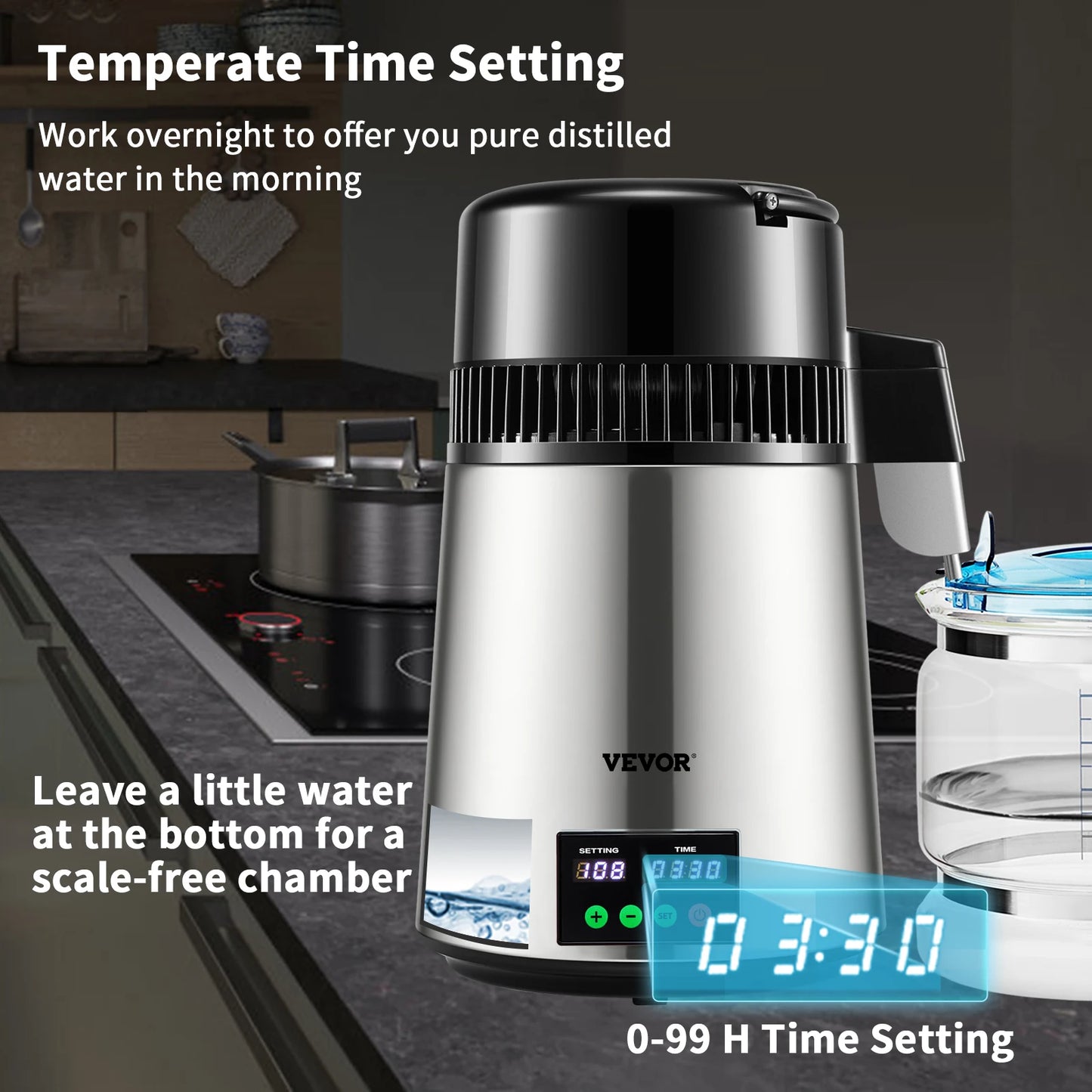 SucceBuy Water Distiller Purifier With Five Stage Filtration System