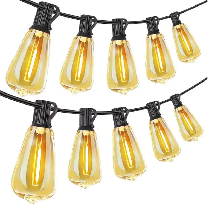MIMIRGB Outdoor LED String Lights Shatterproof Waterproof Dimmable