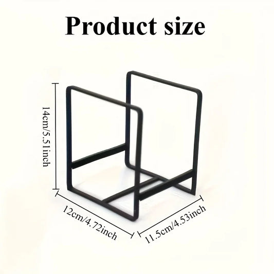 Compact Stainless Steel Dish Rack Vertical Plate Holder Kitchen Organizer