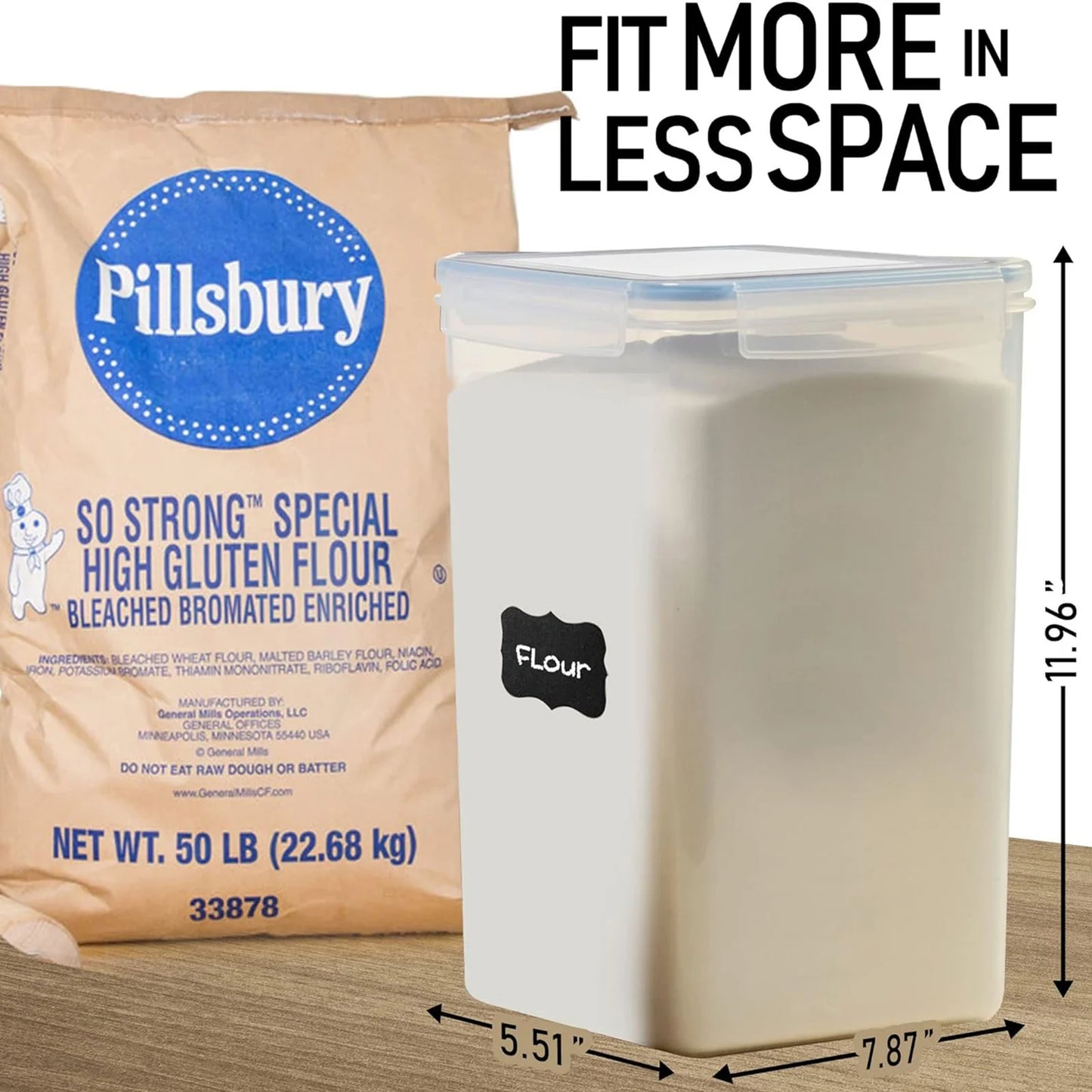 Airtight Food Storage Containers Duo For Pantry Organization