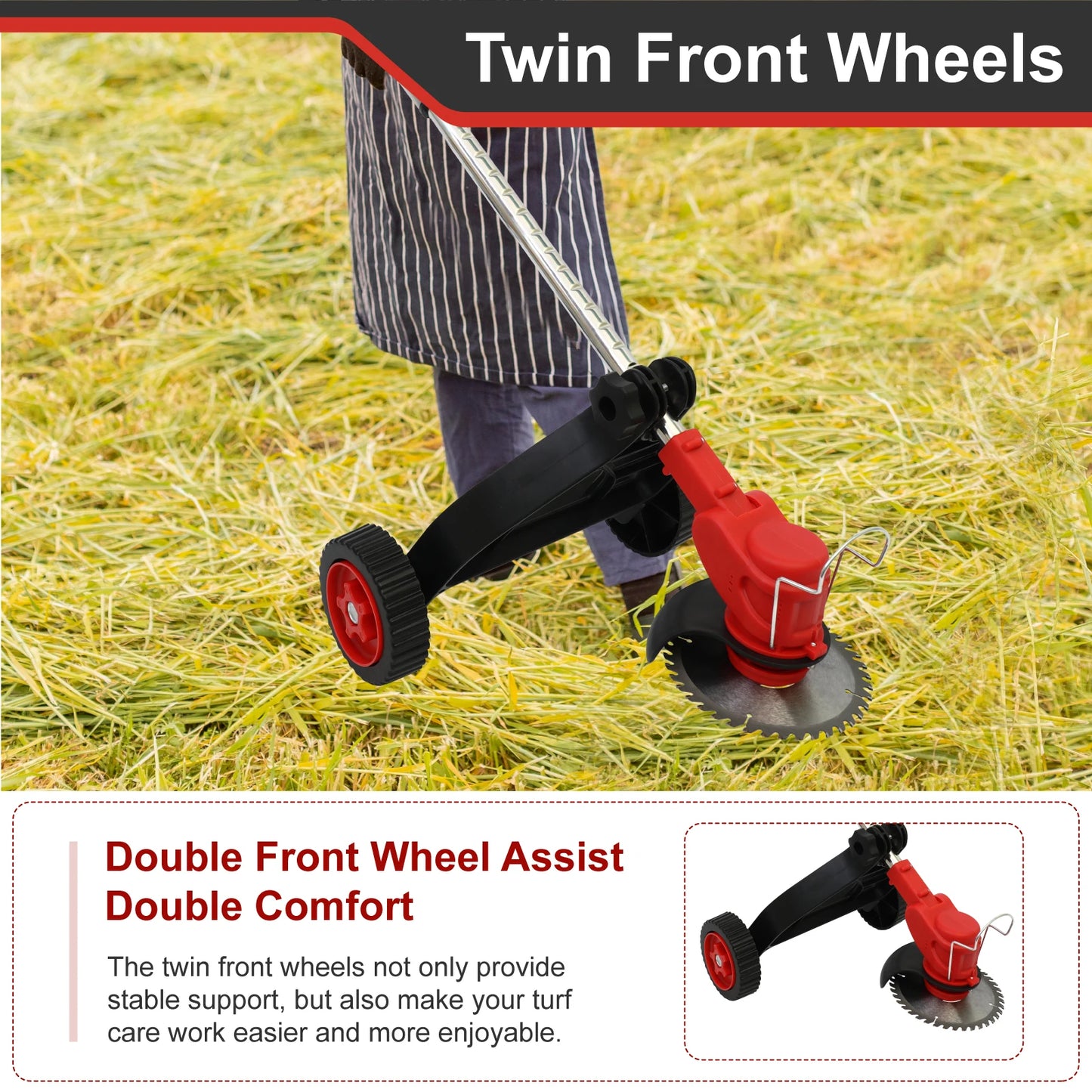 Cordless Weed Trimmer Edger 21V Lithium Battery Included With Charger