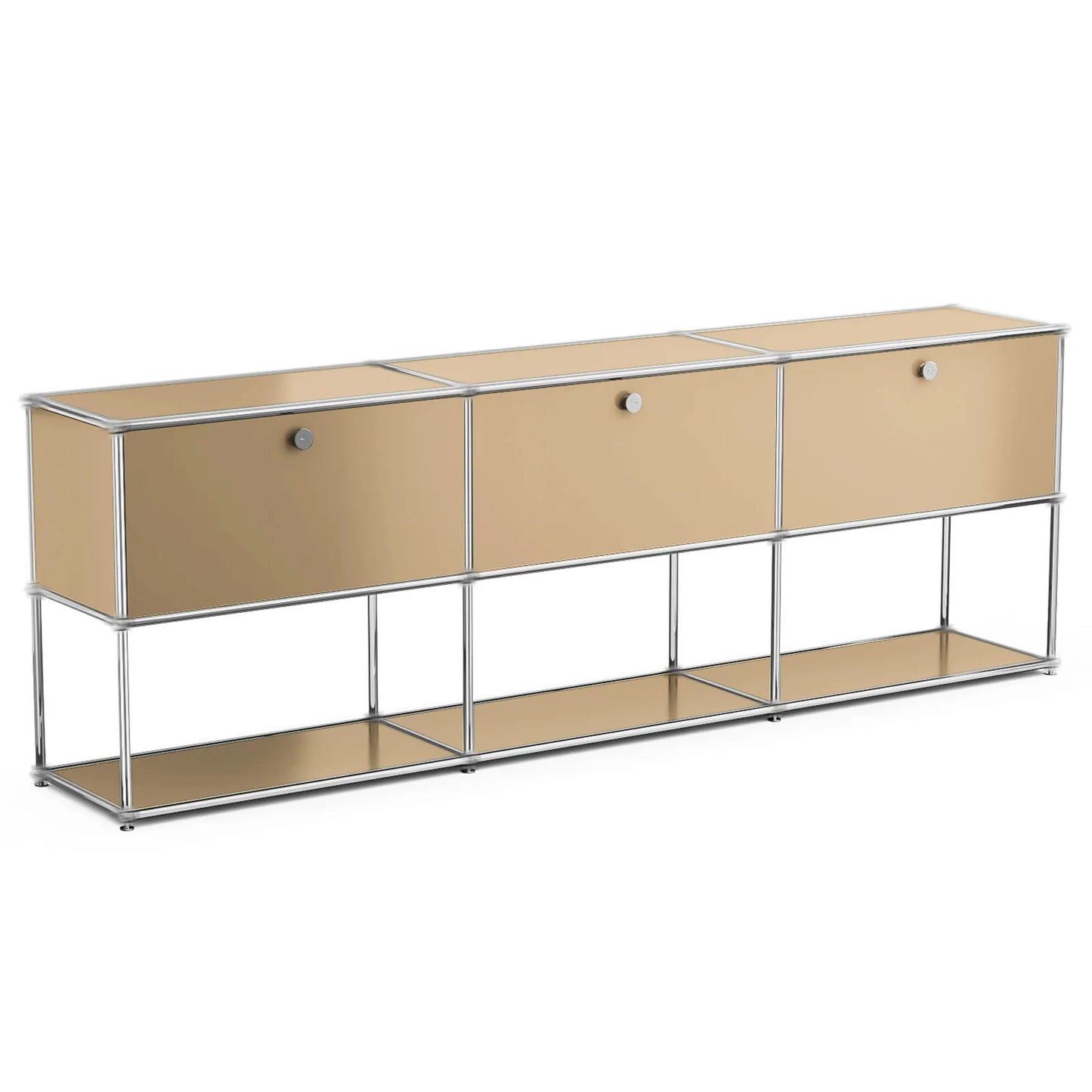 Stainless Steel Storage Cabinet Organizer and TV Stand for Living Room