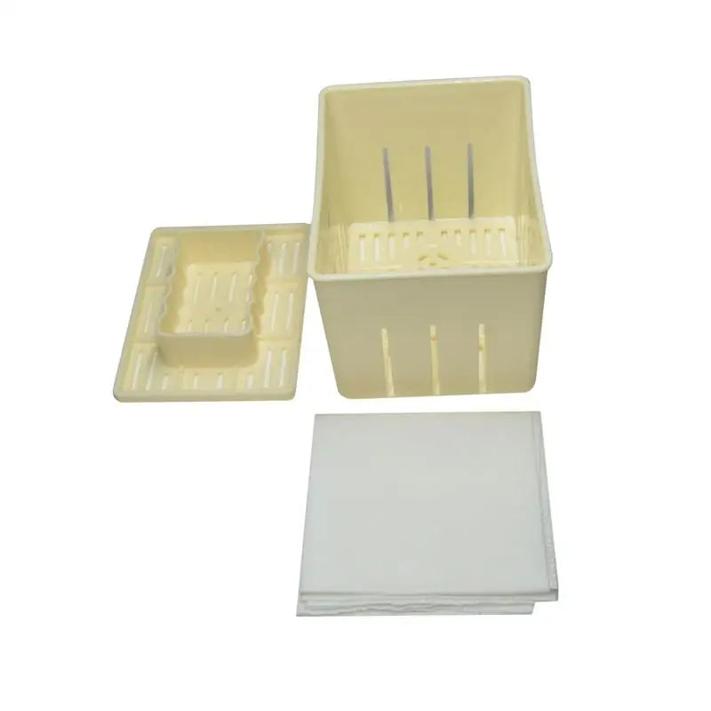 Plastic Tofu Press Mould Kit With Cheese Cloth Homemade Tofu