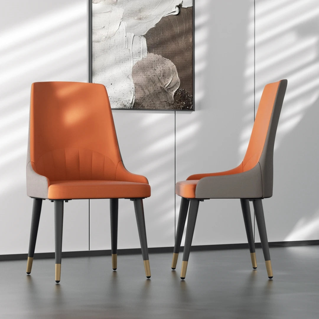LUVODI Luxury Microfiber Leather Dining Chairs Set Of 2