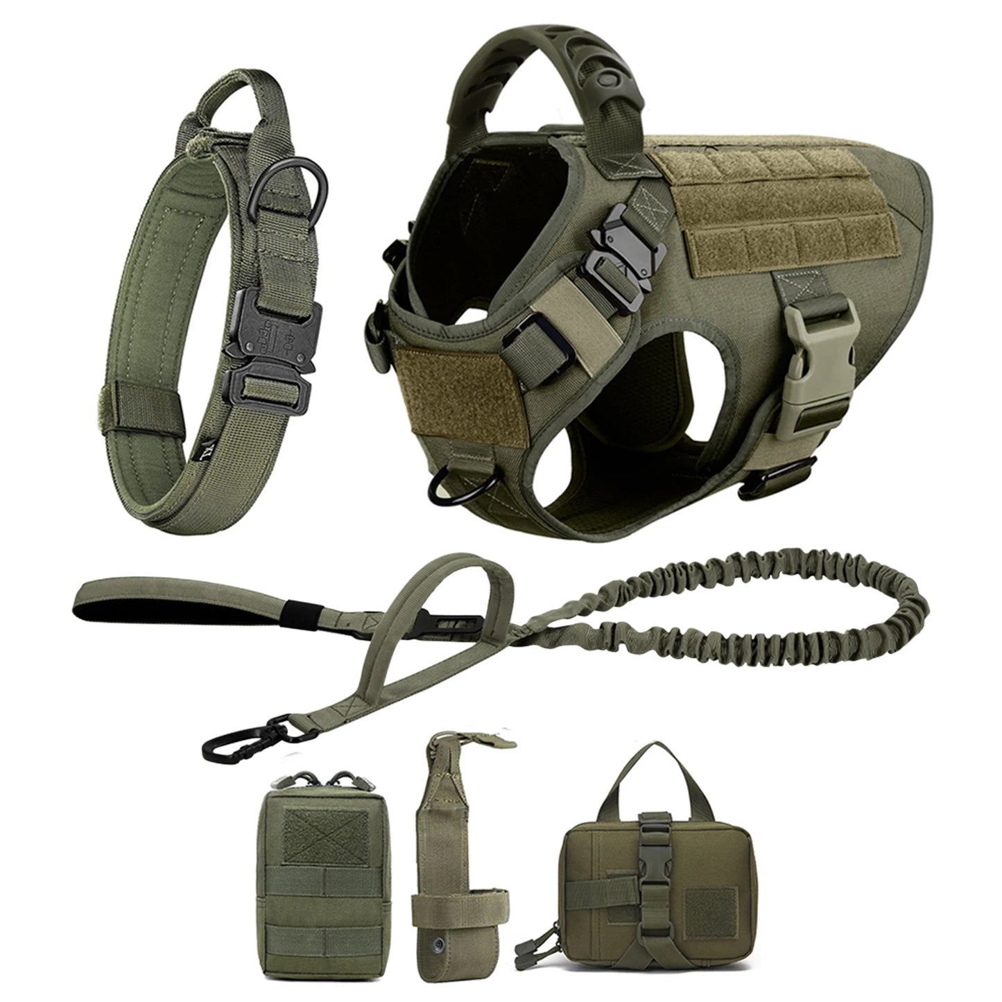 Nylon Dog Harness And Leash Set Training Vest And Collar