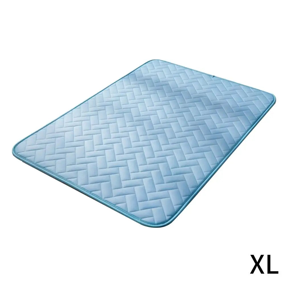 Dog Cooling Mat Ice Silk Fabric Instant Cooling Bed