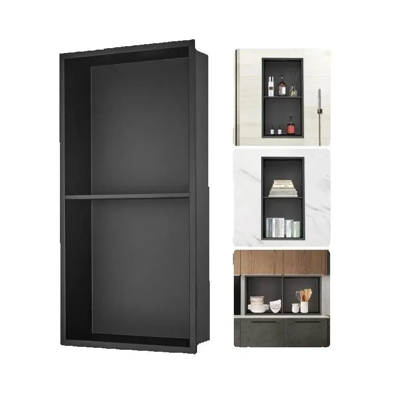SucceBuy Stainless Steel Shower Niche Wall Insert With Shelves