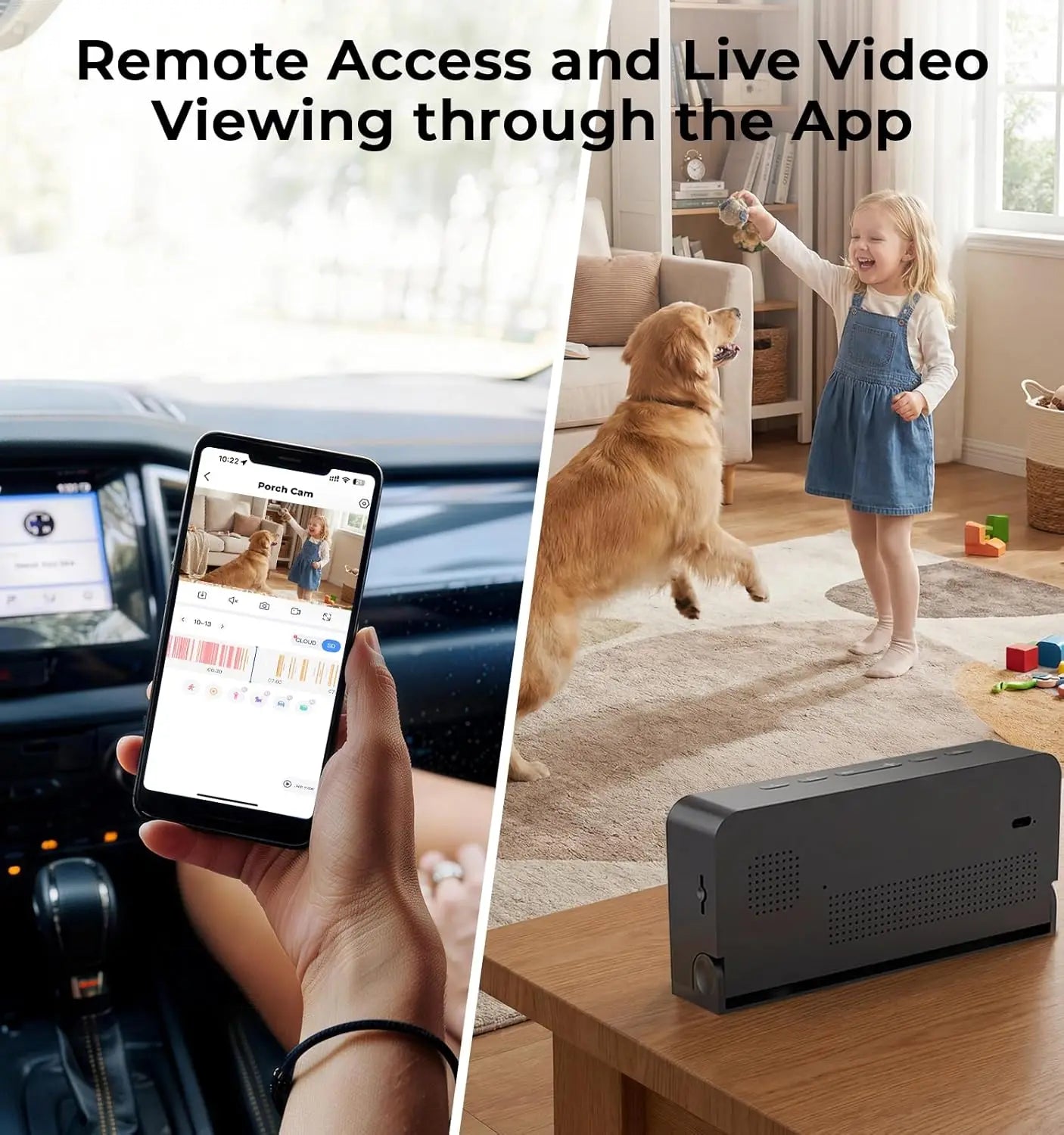 WESECUU Clock Camera 2K Nanny Cam With 5G WiFi And Two Way Talk