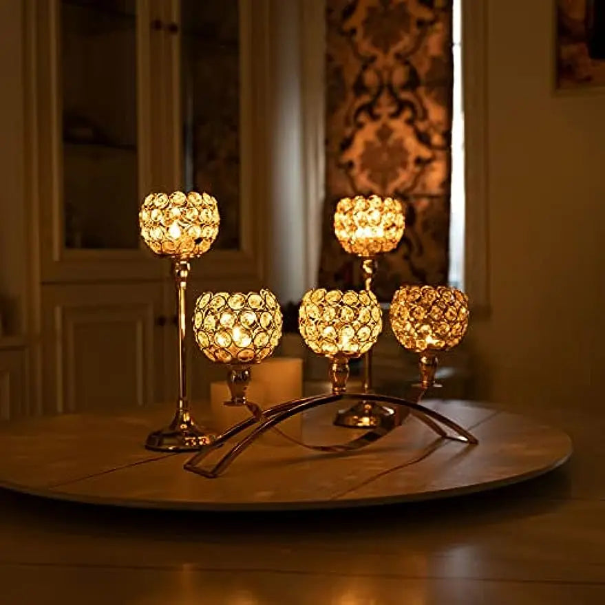 Vincigant Three-Arms Tealight Candelabra Stand