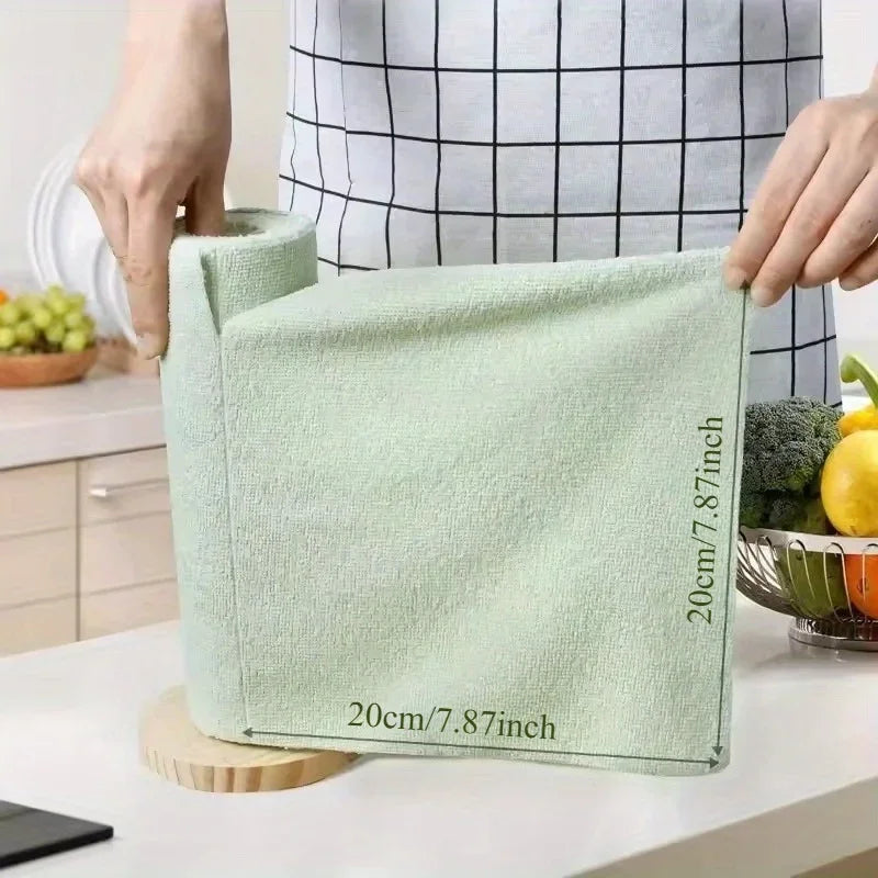 Reusable Microfiber Cleaning Wipes for Dishes, High Absorbency