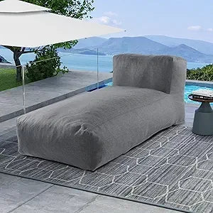 Outdoor Bean Bed Chair Sun Lounger Foam Filled Day Bed