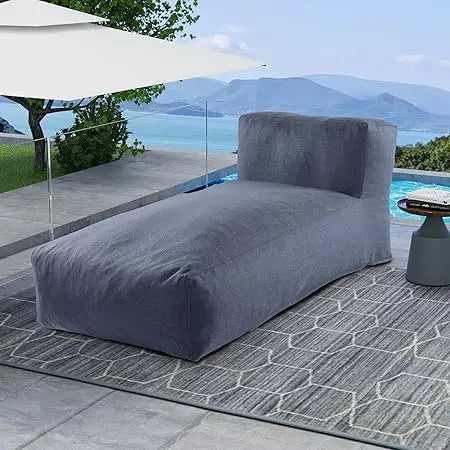 Outdoor Bean Bed Chair Sun Lounger Foam Filled Day Bed