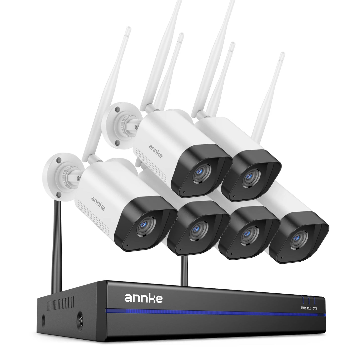 ANNKE WiFi Surveillance System With 5MP NVR And 3MP Cameras