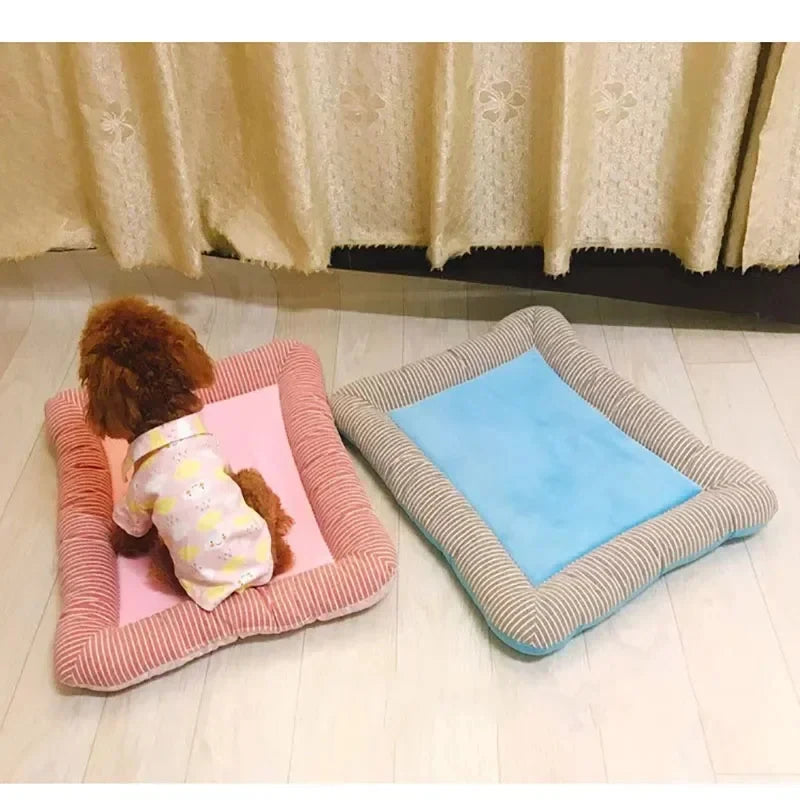 Cooling Pad Bed for Dogs and Cats Breathable Ice Silk Mat