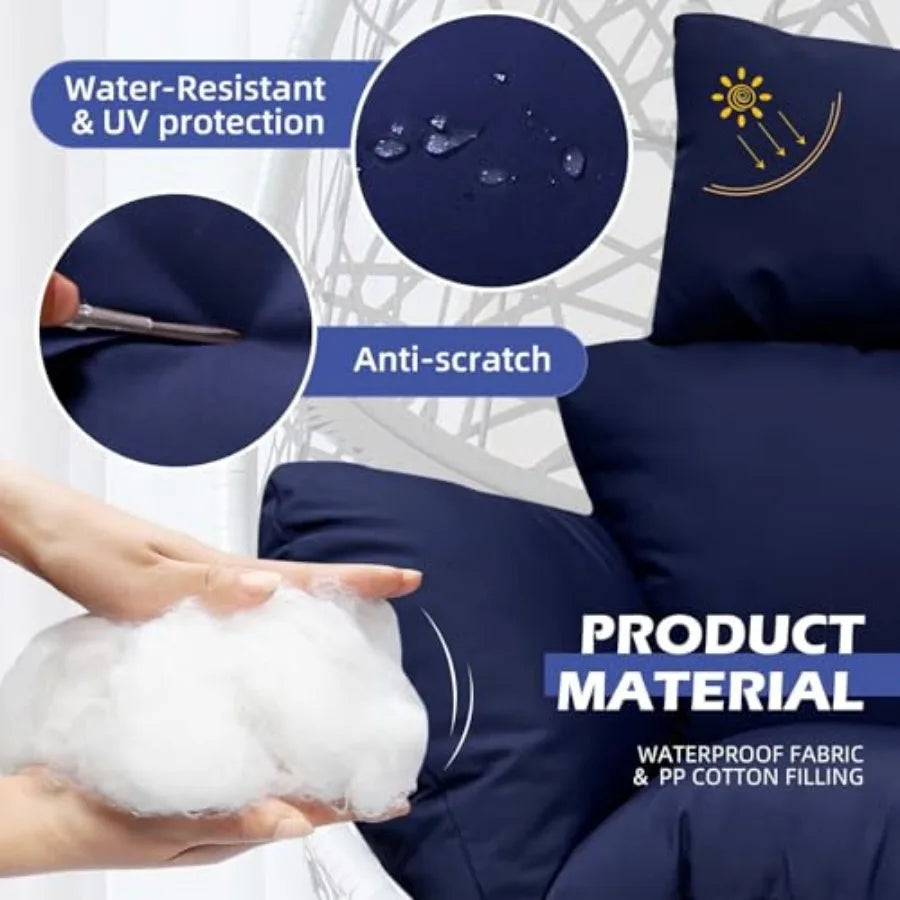 Egg Chair Cushion For Indoor And Outdoor Hanging Chairs Soft Seat Pad