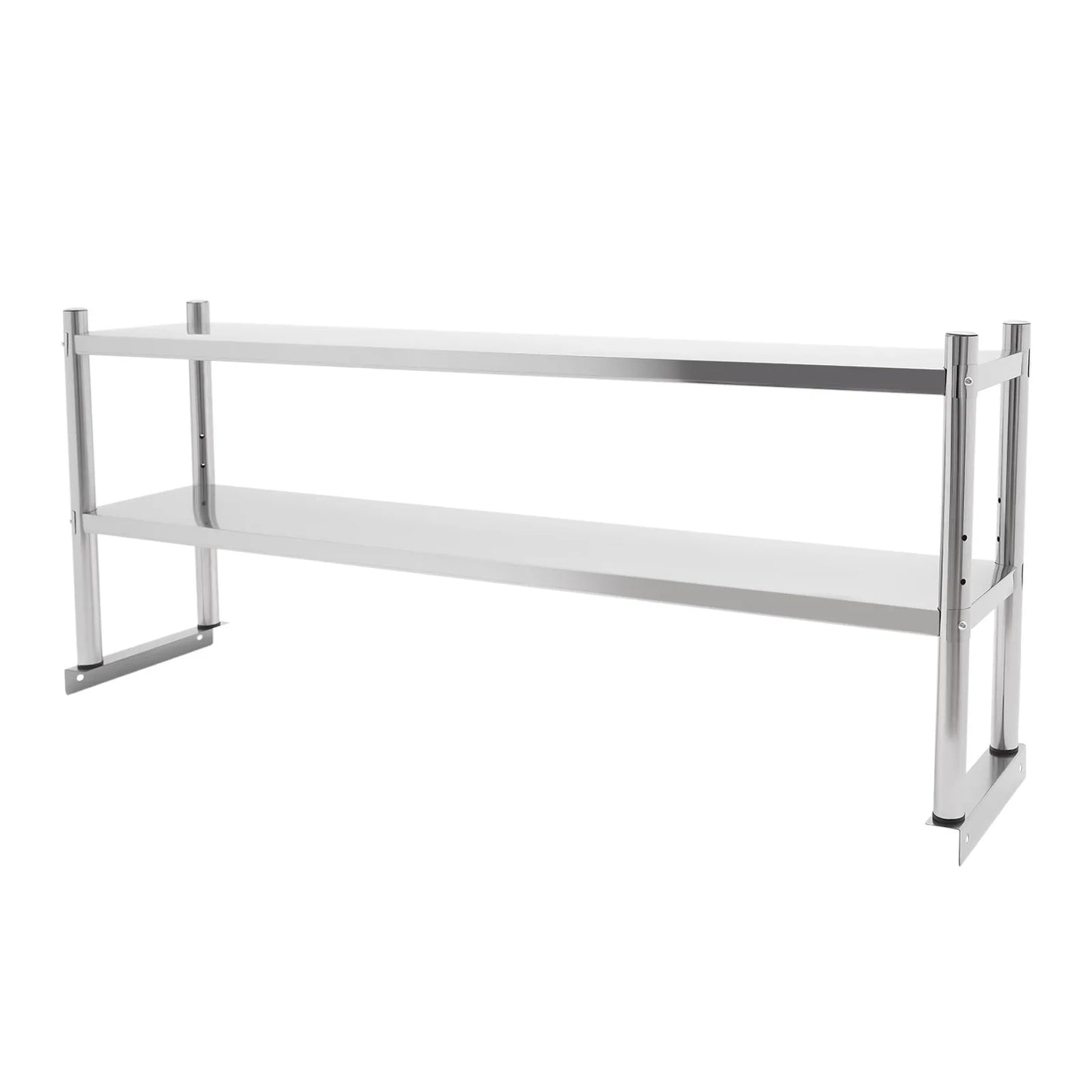 Stainless Steel Shelving Unit Two Tier Adjustable Heavy Duty Rack
