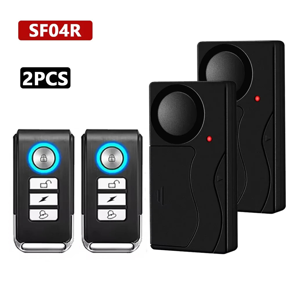 Awapow Wireless Vibration Bike Alarm With Remote Control 110dB