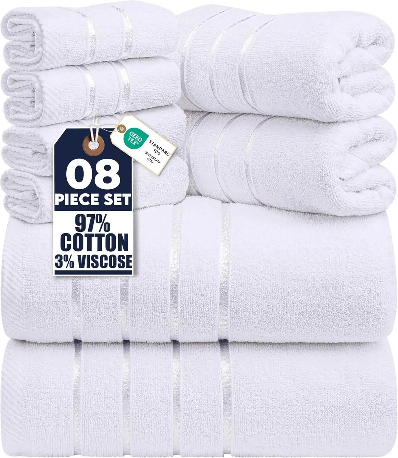 Luxury Cotton Towel Set 600 GSM Ring Spun Everyday Use