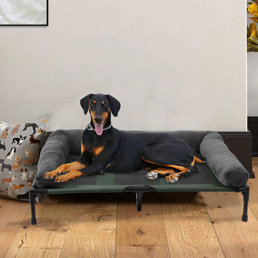 BINGOPAW Elevated Pet Lounger Bed for Indoor Outdoor Use