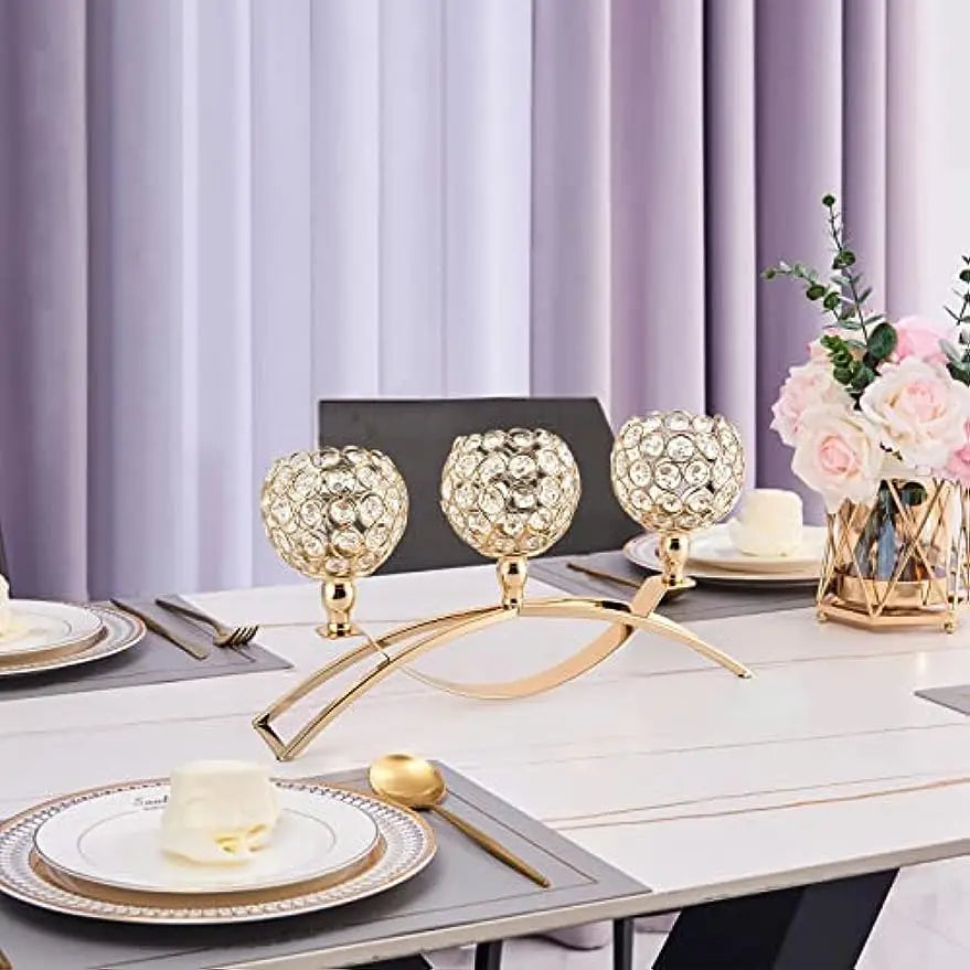 Vincigant Three-Arms Tealight Candelabra Stand