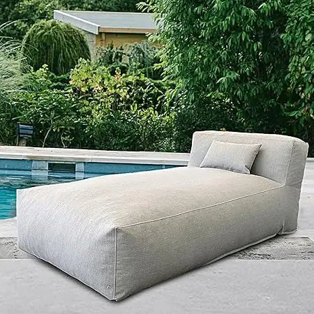 Outdoor Bean Bed Chair Sun Lounger Foam Filled Day Bed