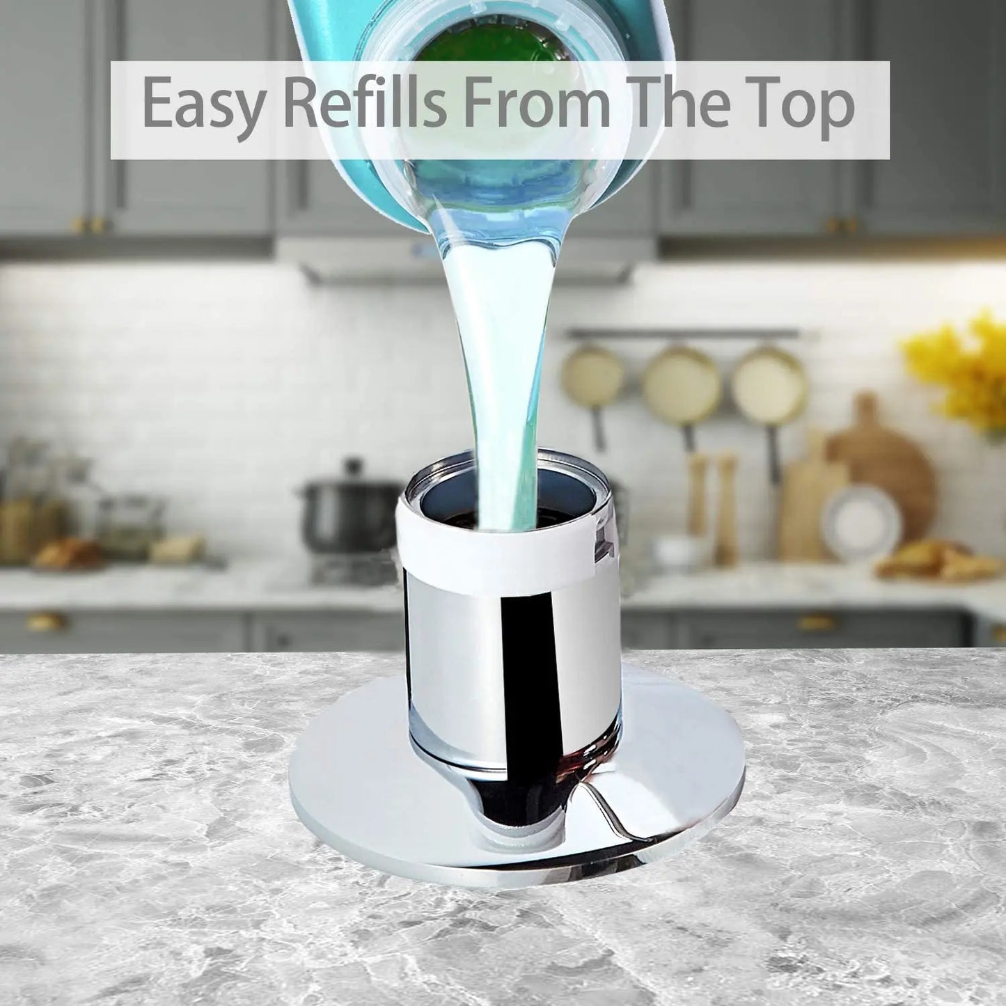Samodra Brass Pump Liquid Soap Dispenser For Kitchen